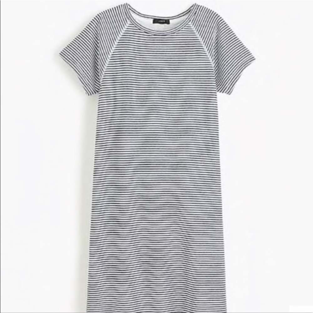 J. Crew Striped Cozy Beach Dress Navy Ivory Small {S}.